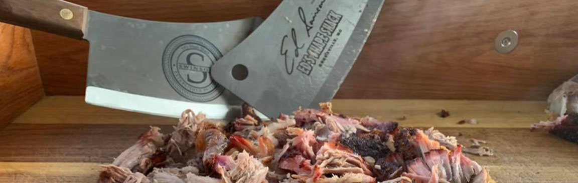 Cleavers, BBQ Butcher Block, and BBQ